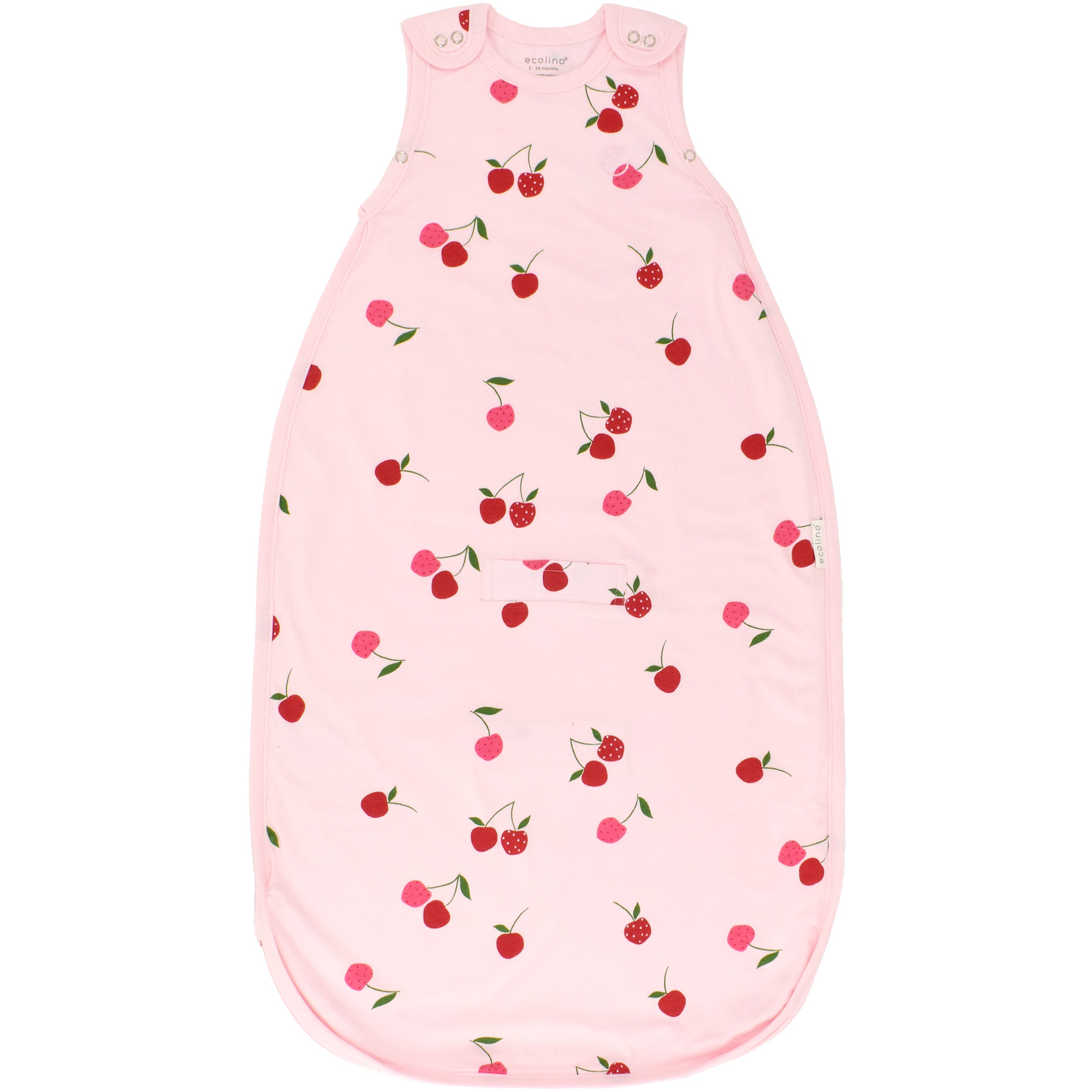 Ecolino® Adjustable Baby Sleep Bag, Organic Cotton, Universal Size: 2 Months - 2 Years, Cherry