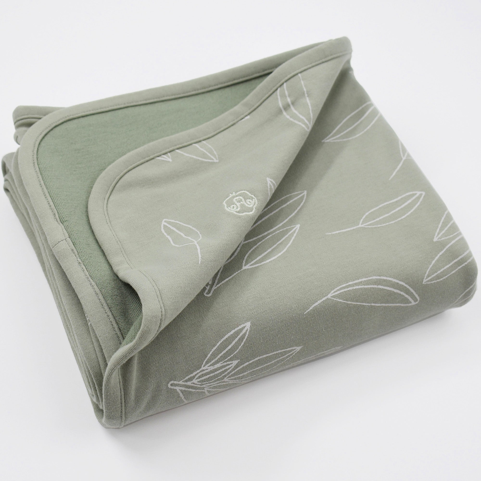 Alternative view of 4 Season® Stroller Merino Wool & Organic Cotton Baby Blanket, 40" x 31.5", Sage