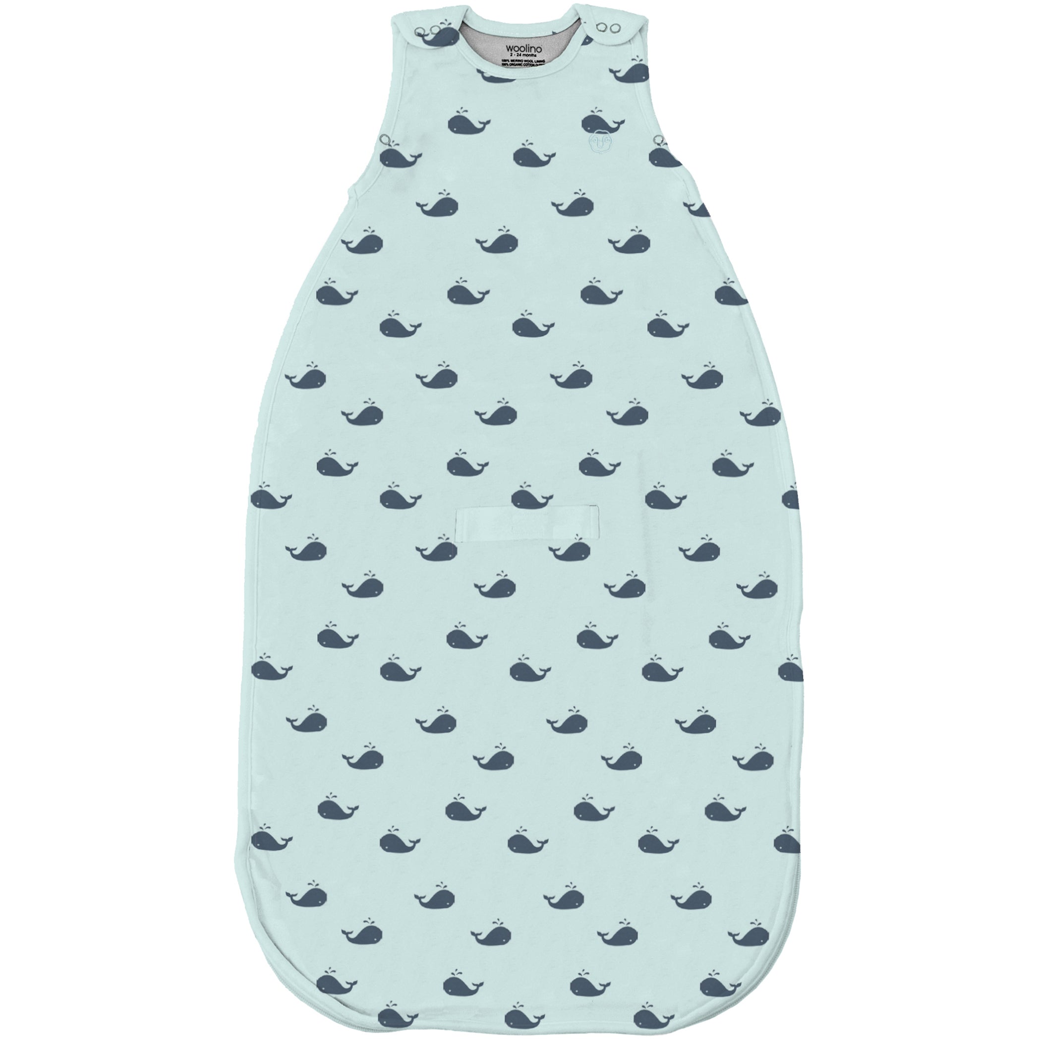 4 Season® Ultimate Baby Sleep Bag, Merino Wool & Organic Cotton, Whales