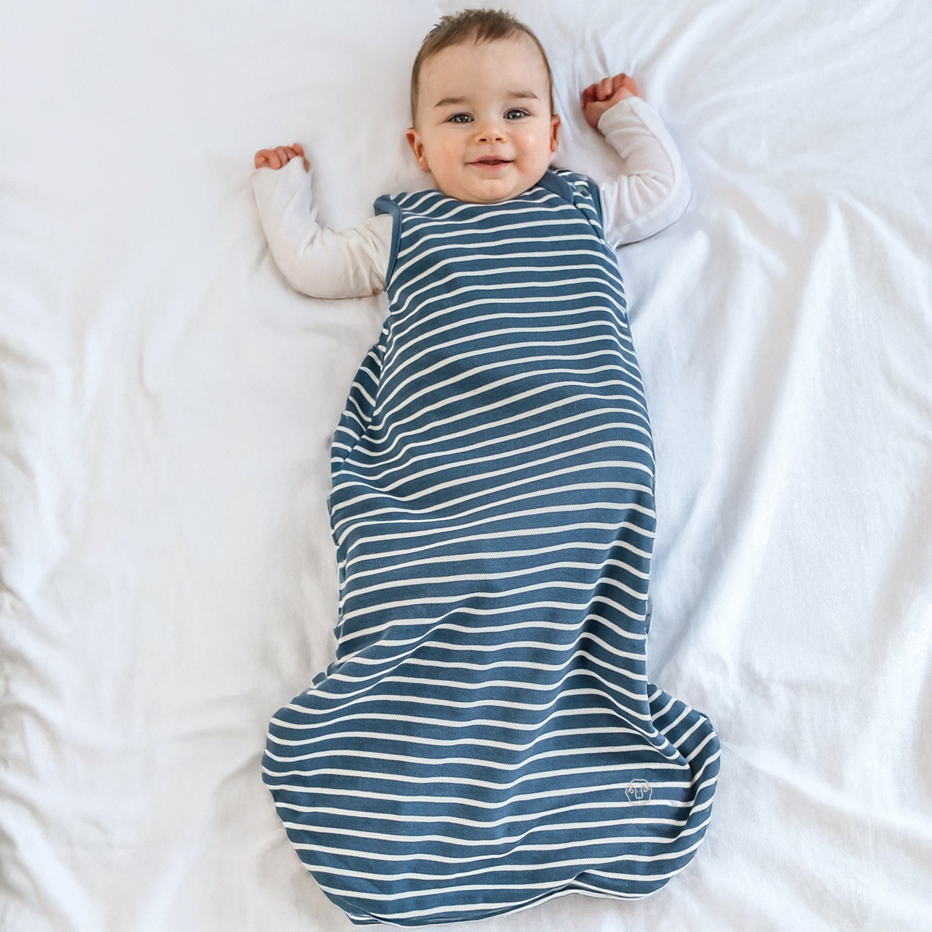 Alternative view of 4 Season® Classic Baby Sleeping Bag, Merino Wool & Organic Cotton, Navy Blue
