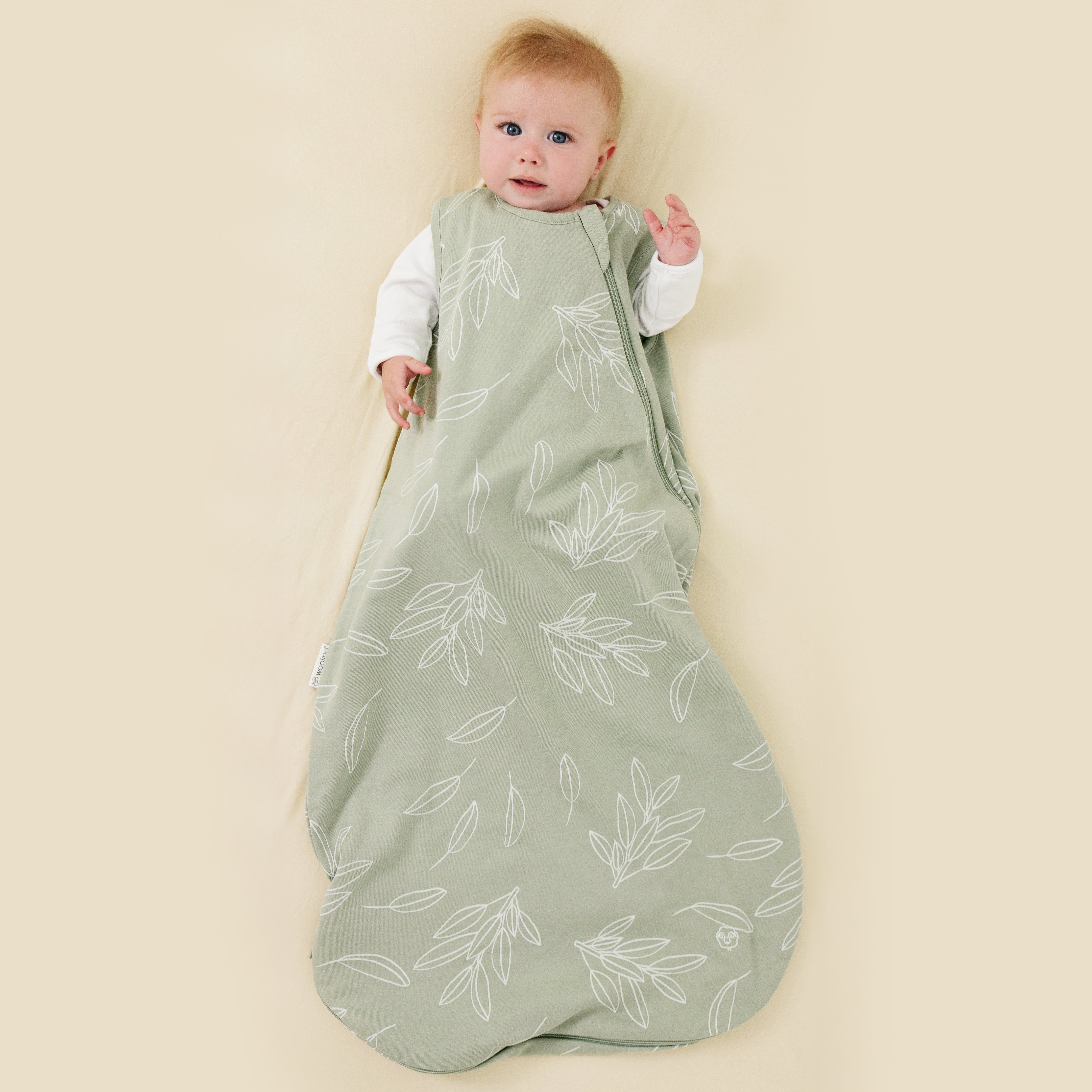 Alternative view of 4 Season® Classic Baby Sleeping Bag, Merino Wool & Organic Cotton, Sage