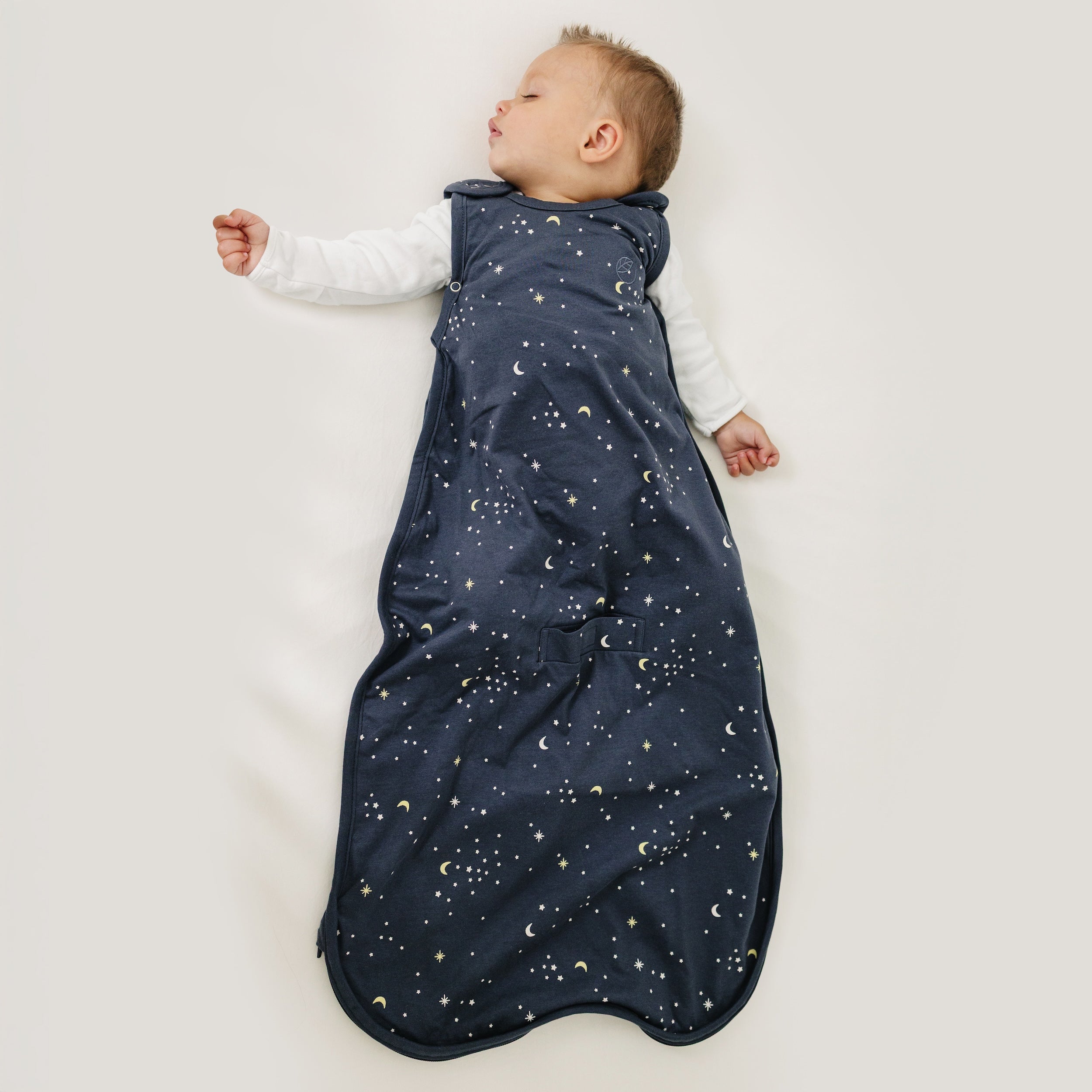 Alternative view of Ecolino® Adjustable Toddler Sleep Bag, Organic Cotton, Universal Size: 2 - 4 Years, Milky Way Ink