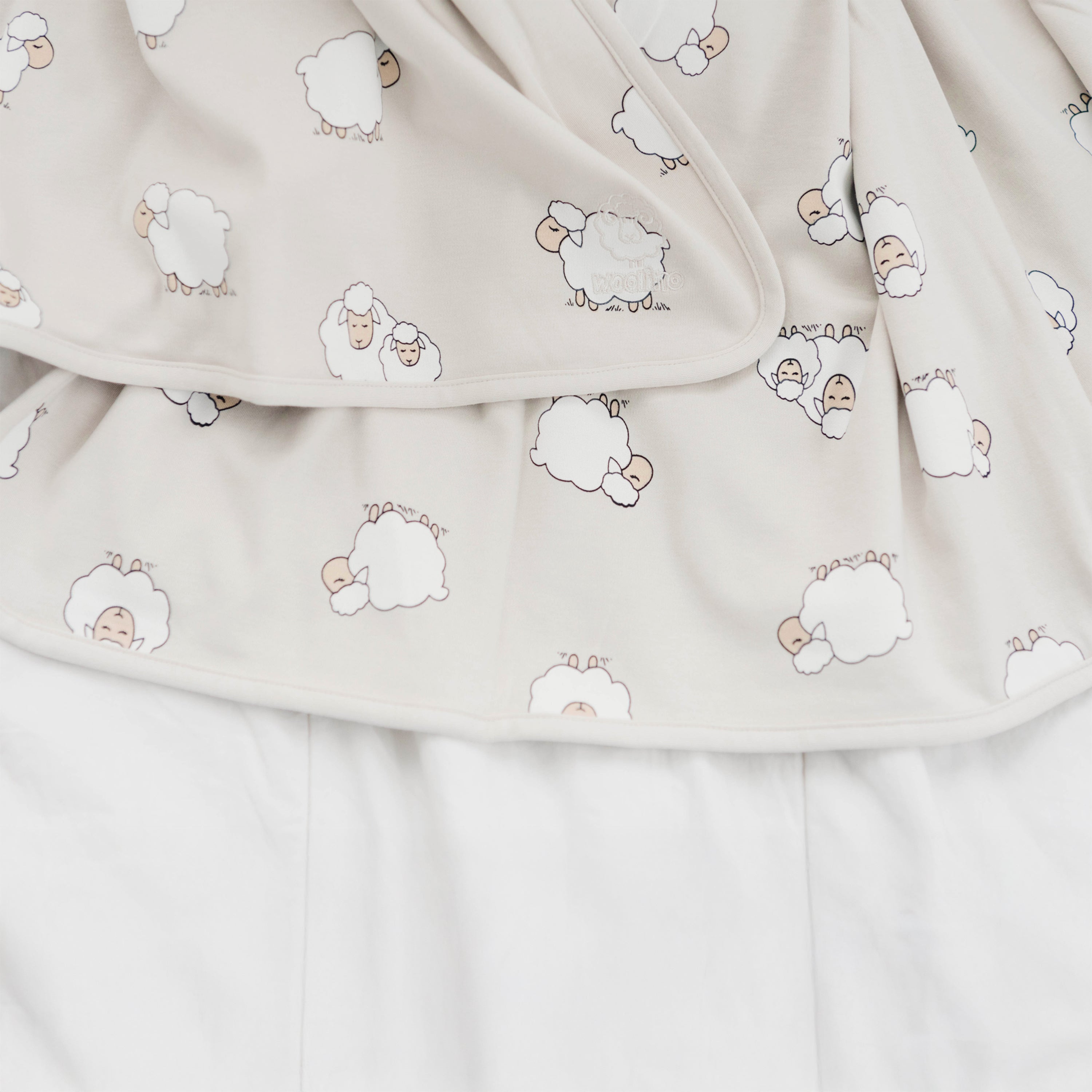 Alternative view of 4 Season® Stroller Merino Wool & Organic Cotton Baby Blanket, 40" x 31.5", Sheep