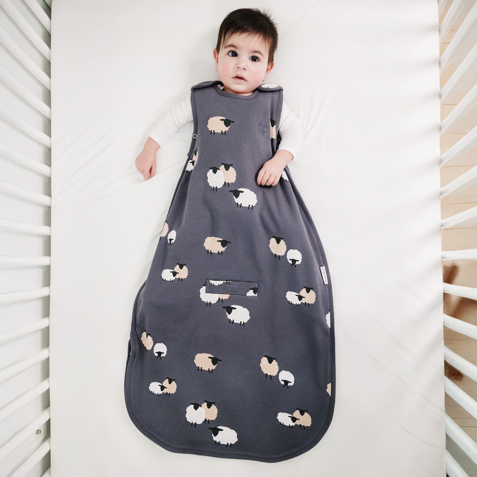 Alternative view of 4 Season® Ultimate Baby Sleep Bag, Merino Wool & Organic Cotton, Sheep Slate