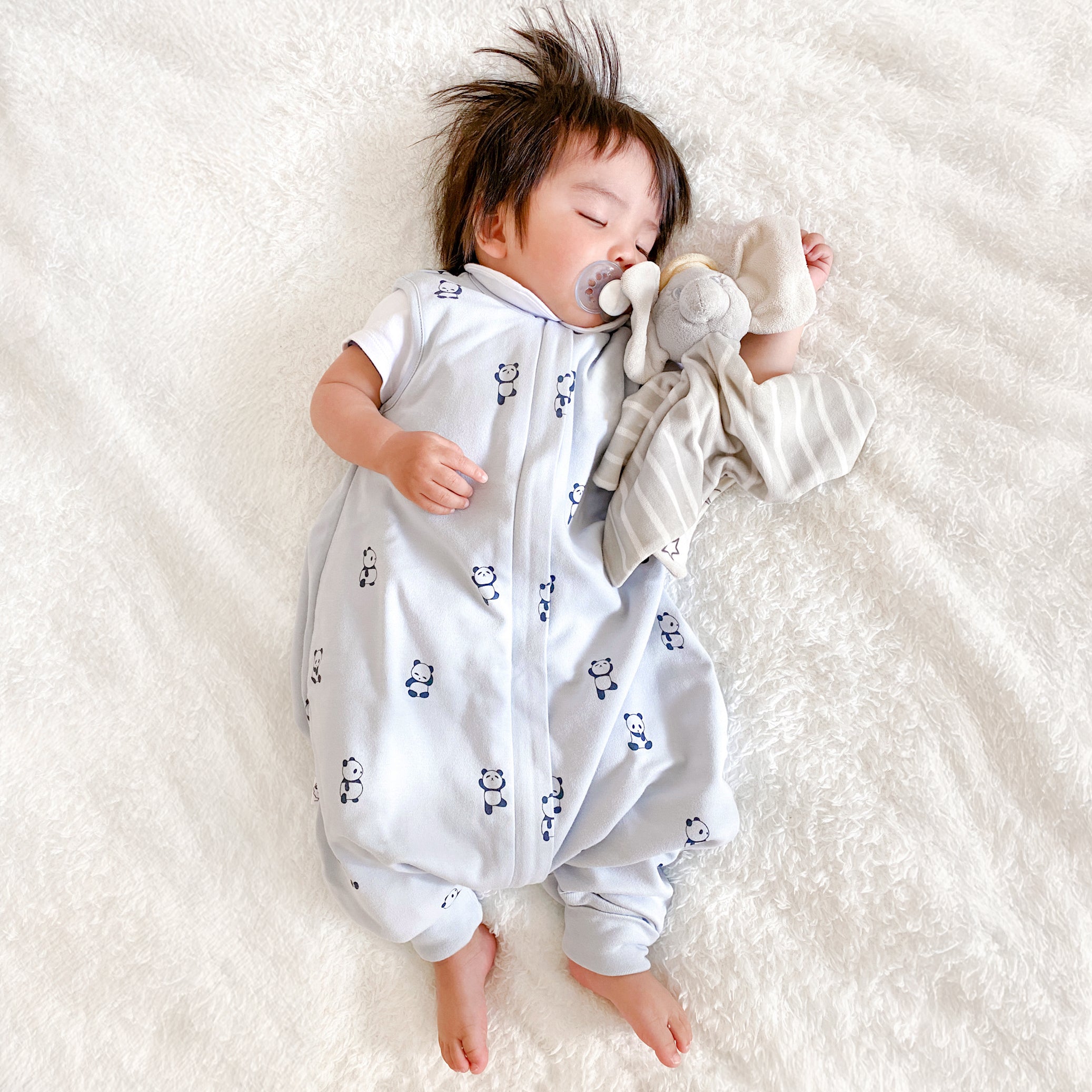 Alternative view of 4 Season® Baby Sleep Bag with Feet, Merino Wool & Organic Cotton, Panda