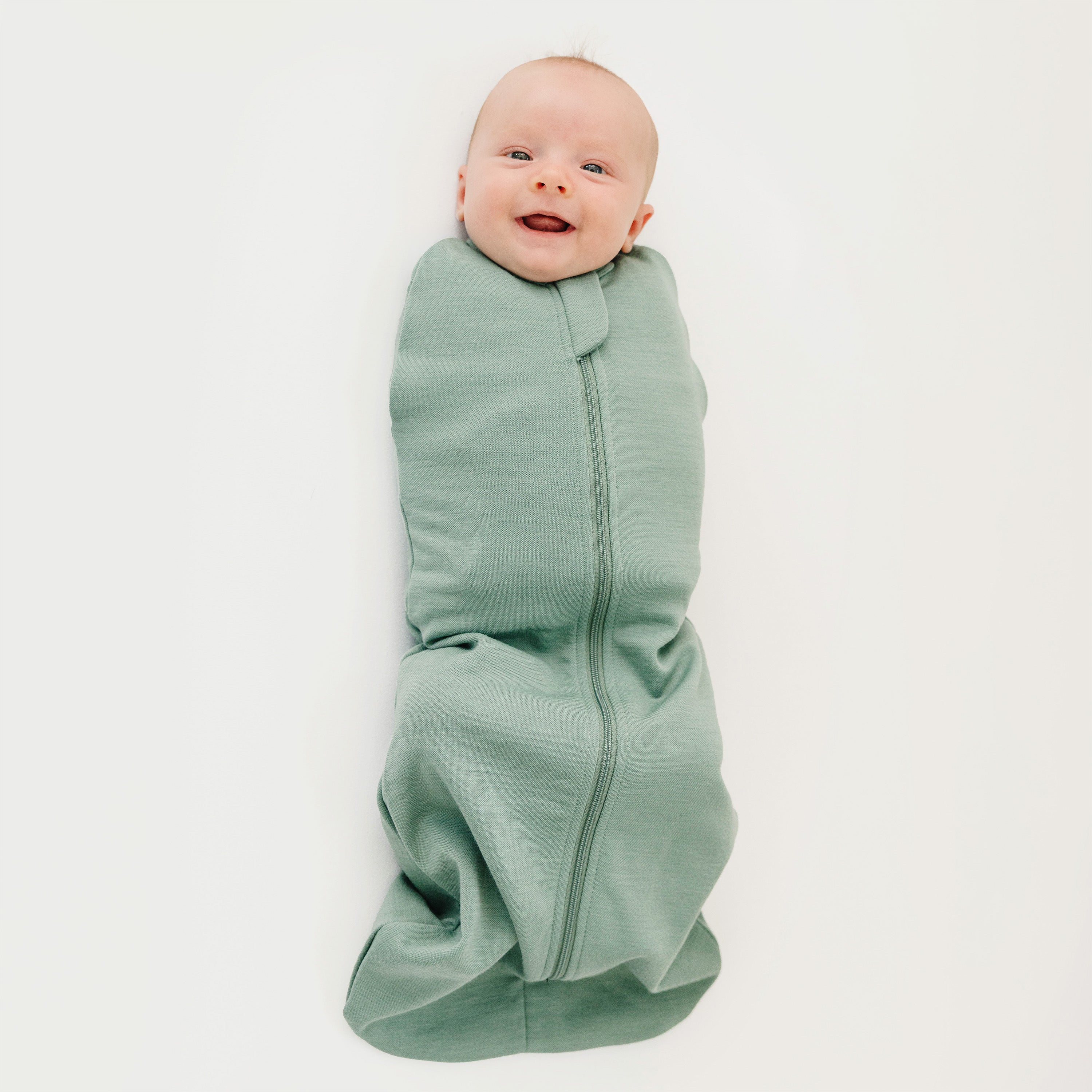 Alternative view of Swaddle Bag, Merino Wool, Newborn to 3 Months, Aloe