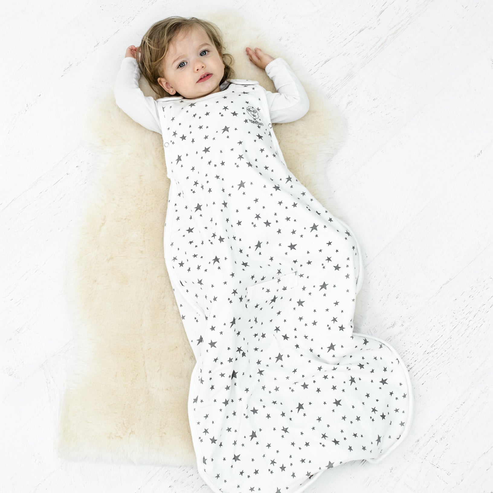 Alternative view of 4 Season® Ultimate Baby Sleep Bag, Merino Wool & Organic Cotton, Star White
