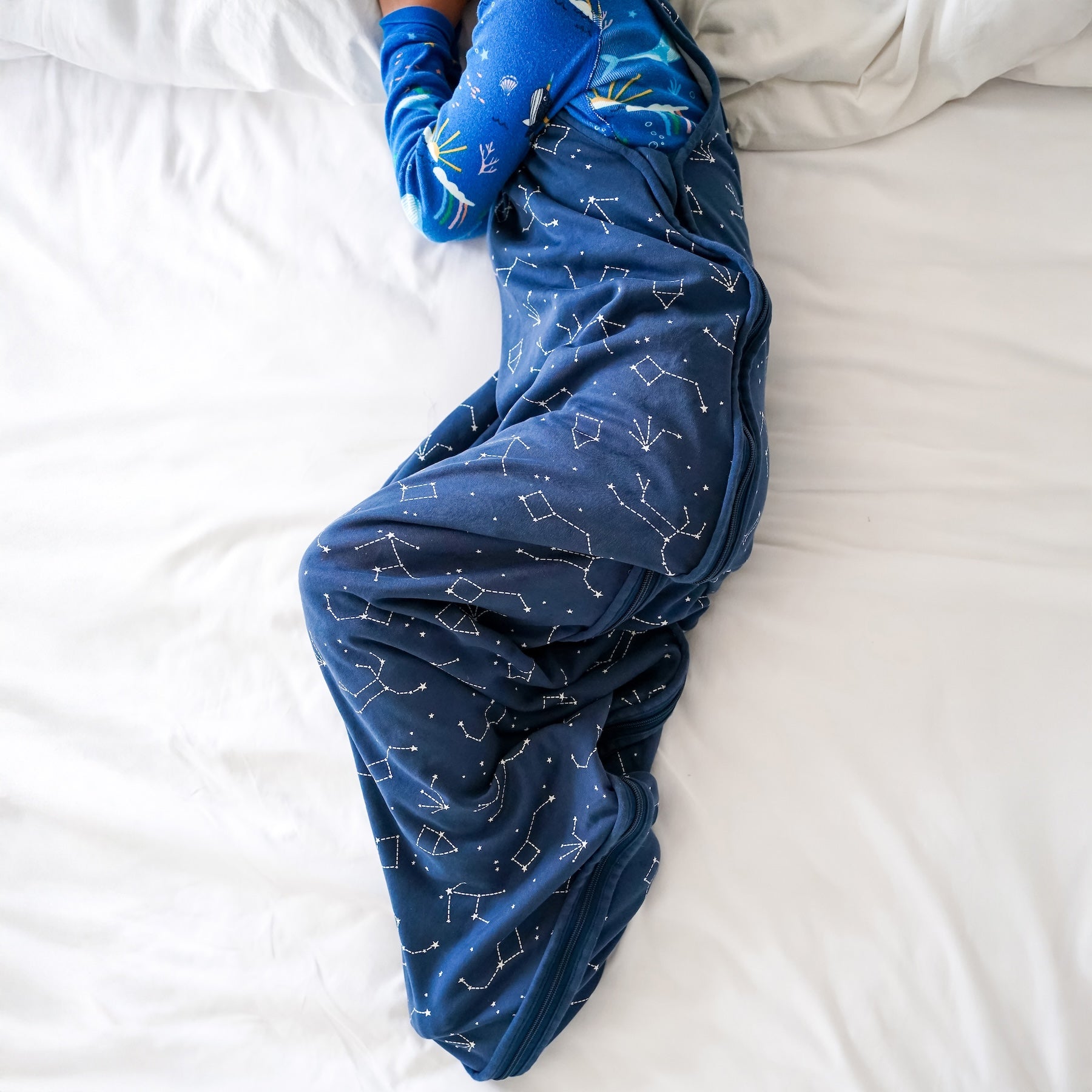 Alternative view of 4 Season® Big Kid Sleep Bag, Merino Wool & Organic Cotton, 4 - 6 Years, Night Sky™