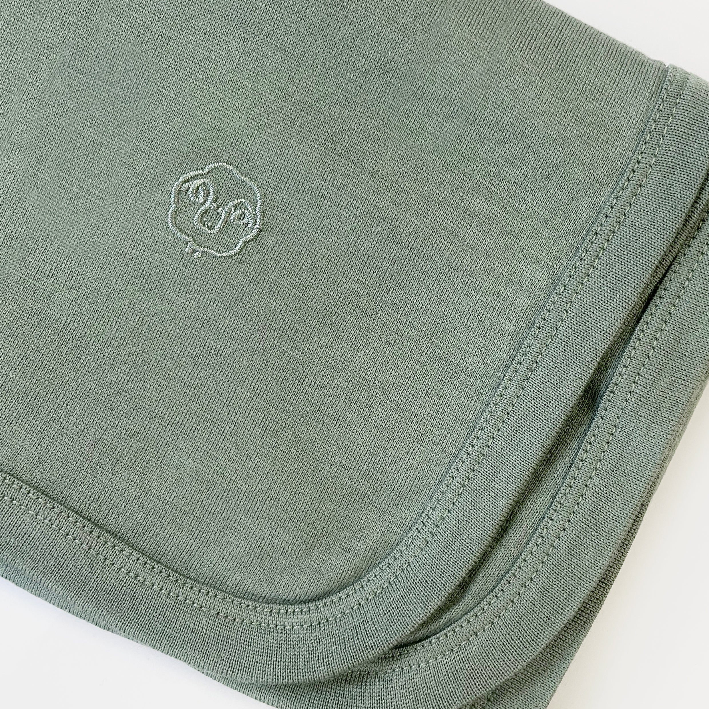 Alternative view of Swaddle Blanket, Merino Wool, Newborn to 3 Months, Sage