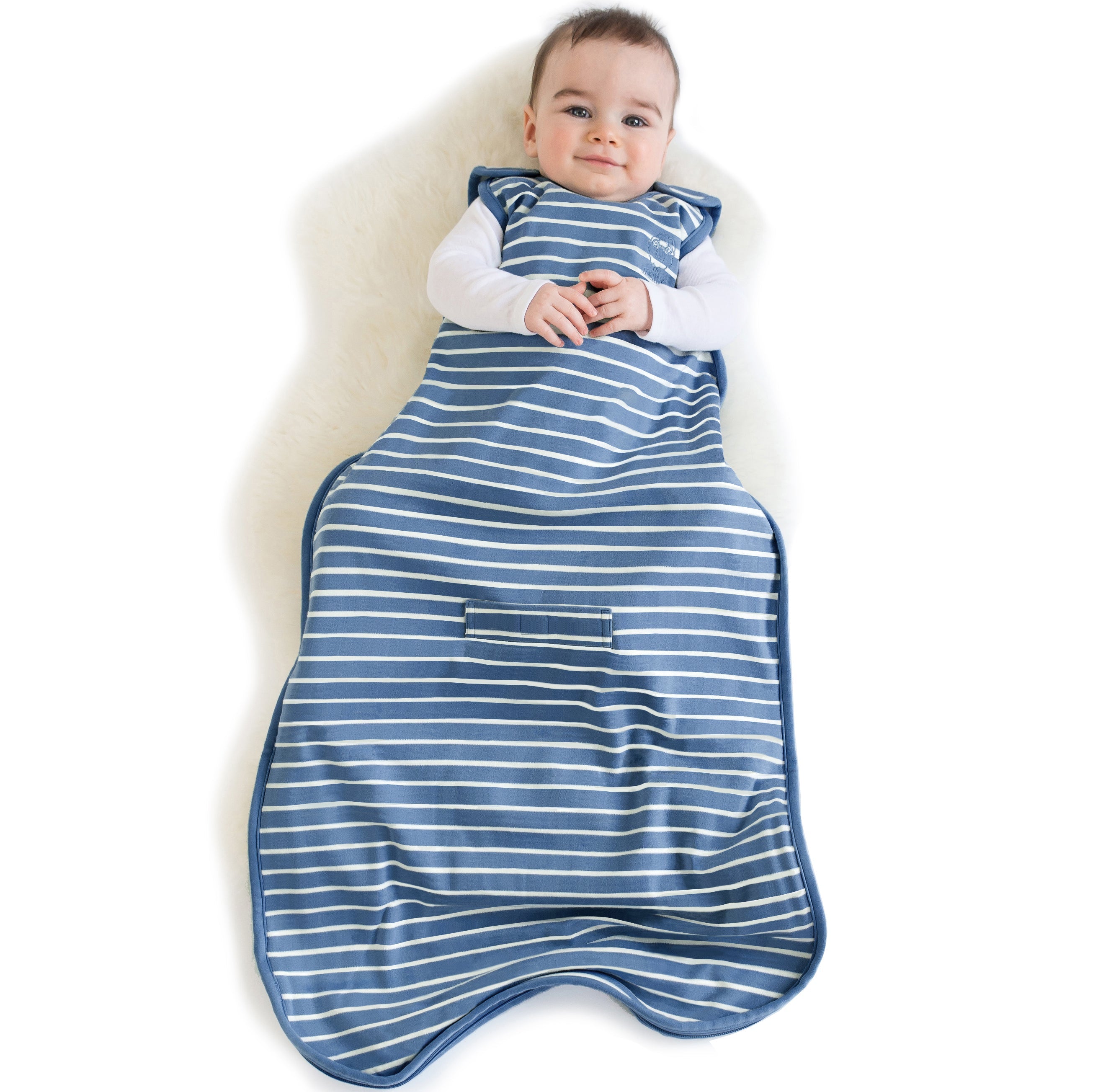 Alternative view of 4 Season® Ultimate Baby Sleep Bag, Merino Wool & Organic Cotton, Navy Blue
