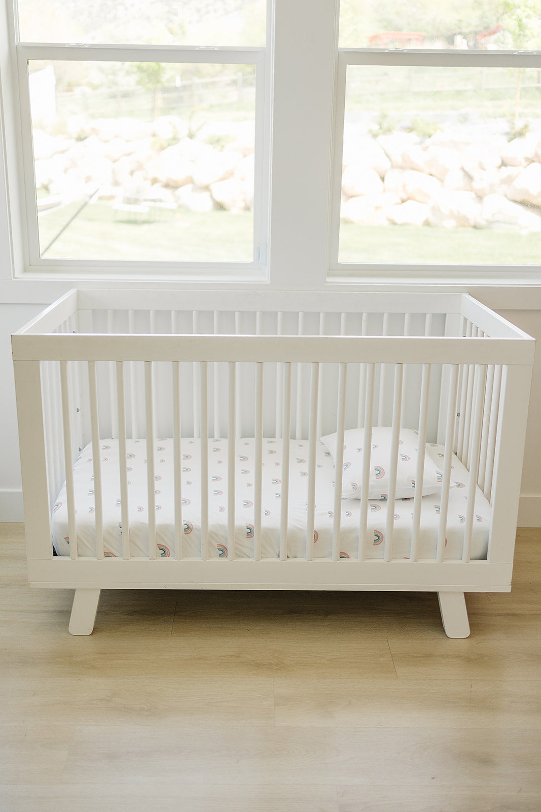 Alternative view of Ecolino® Crib Sheet, 100% Organic Cotton, Rainbow