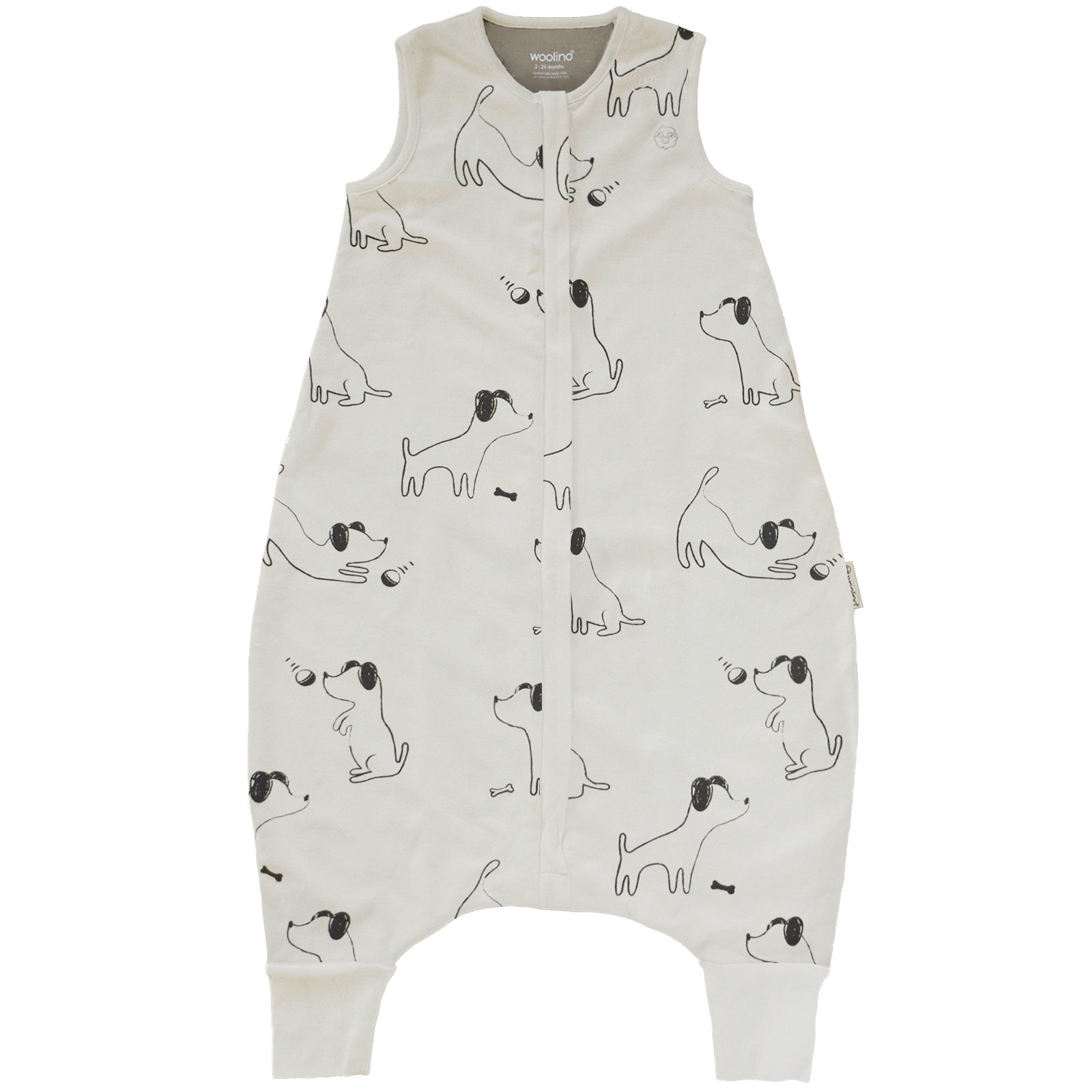 4 Season® Baby Sleep Bag with Feet, Merino Wool & Organic Cotton, Puppy