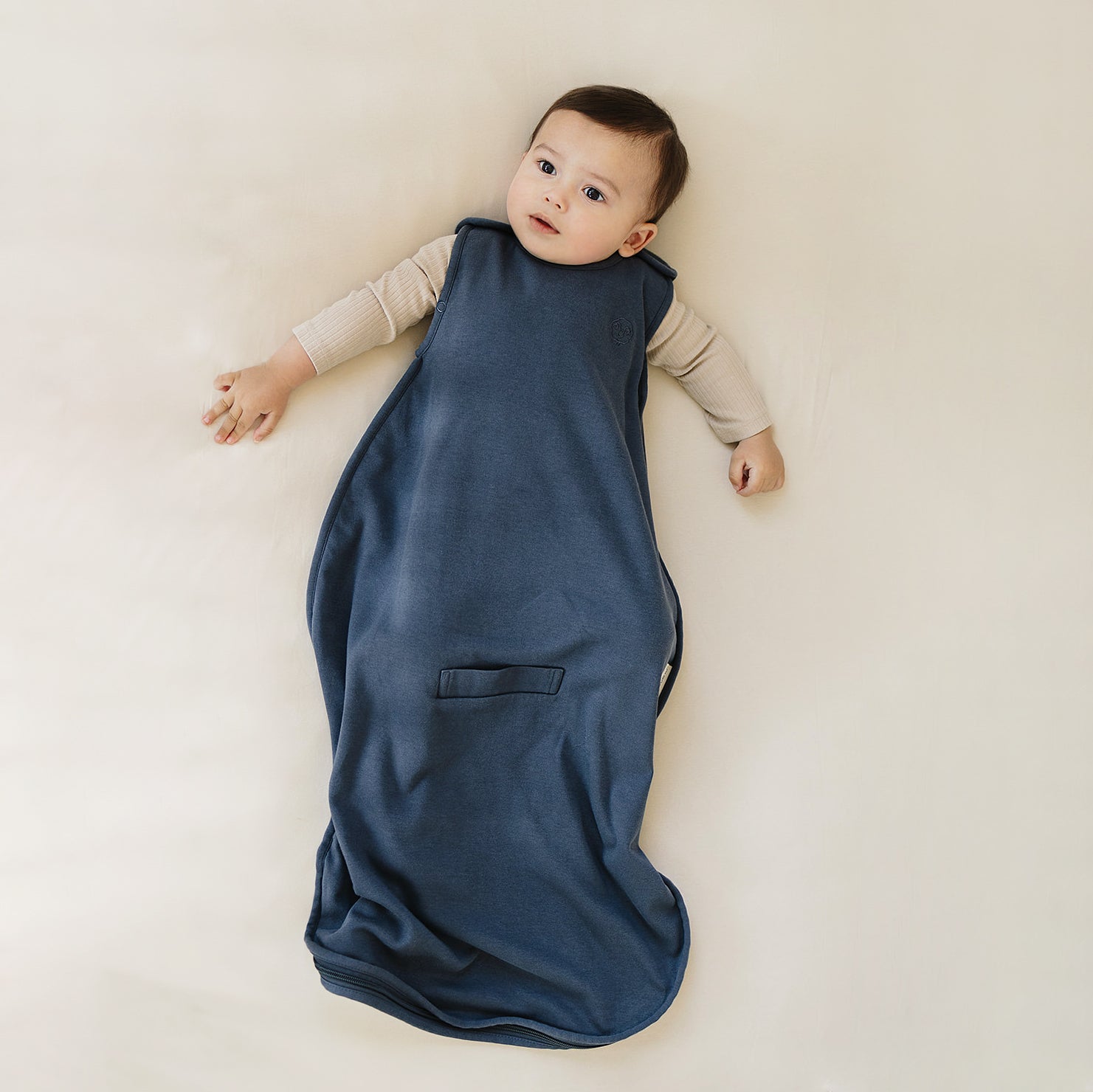 Alternative view of 4 Season® Ultimate Baby Sleep Bag, Merino Wool & Organic Cotton, Indigo