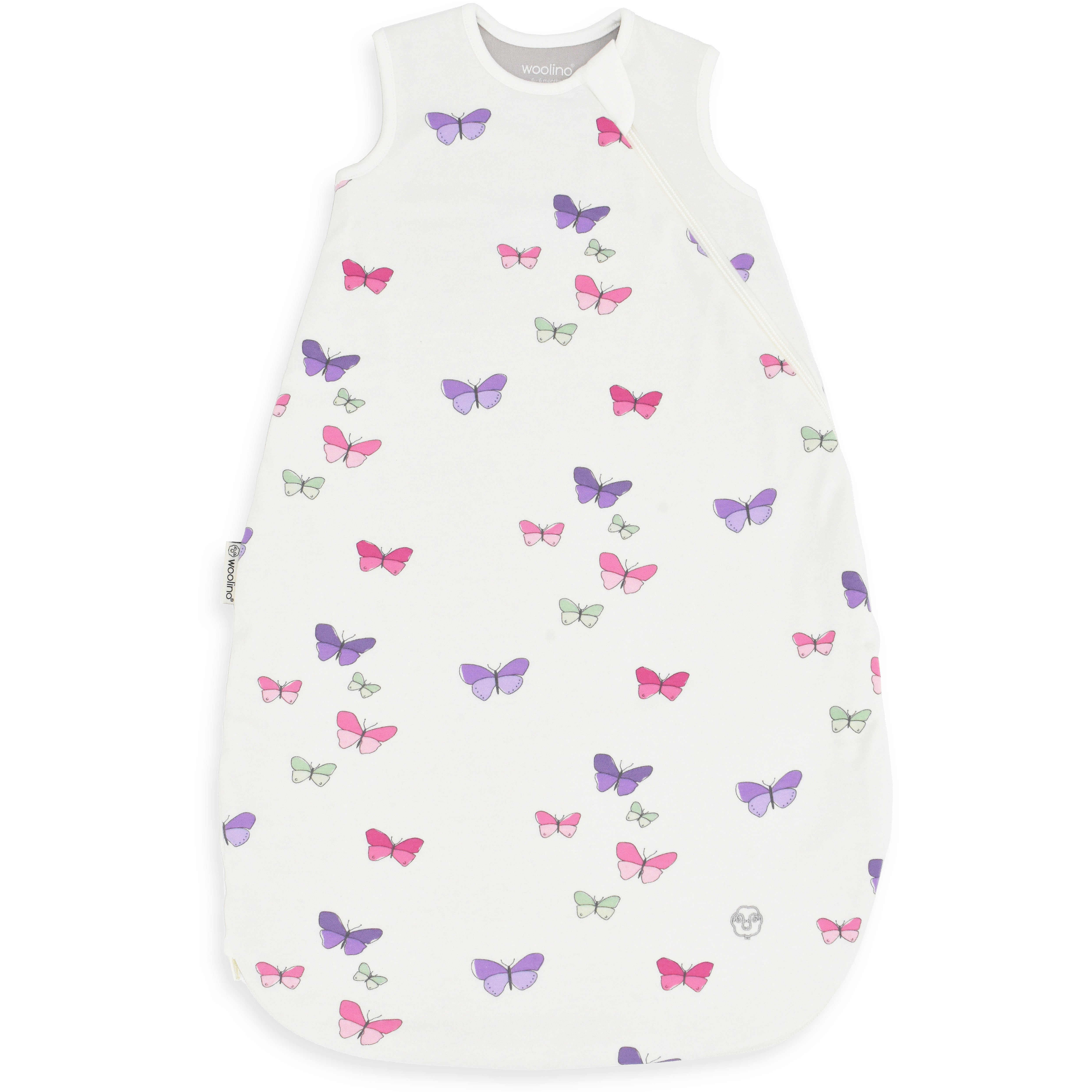 4 Season® Classic Baby Sleeping Bag, Merino Wool & Organic Cotton, Butterfly