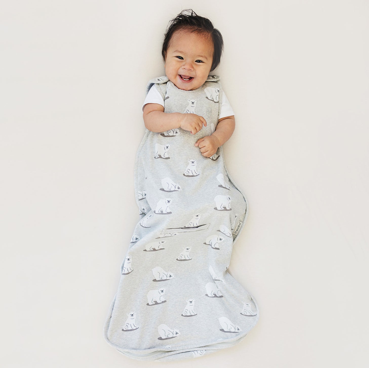 Alternative view of 4 Season® Ultimate Baby Sleep Bag, Merino Wool & Organic Cotton, Polar Bear