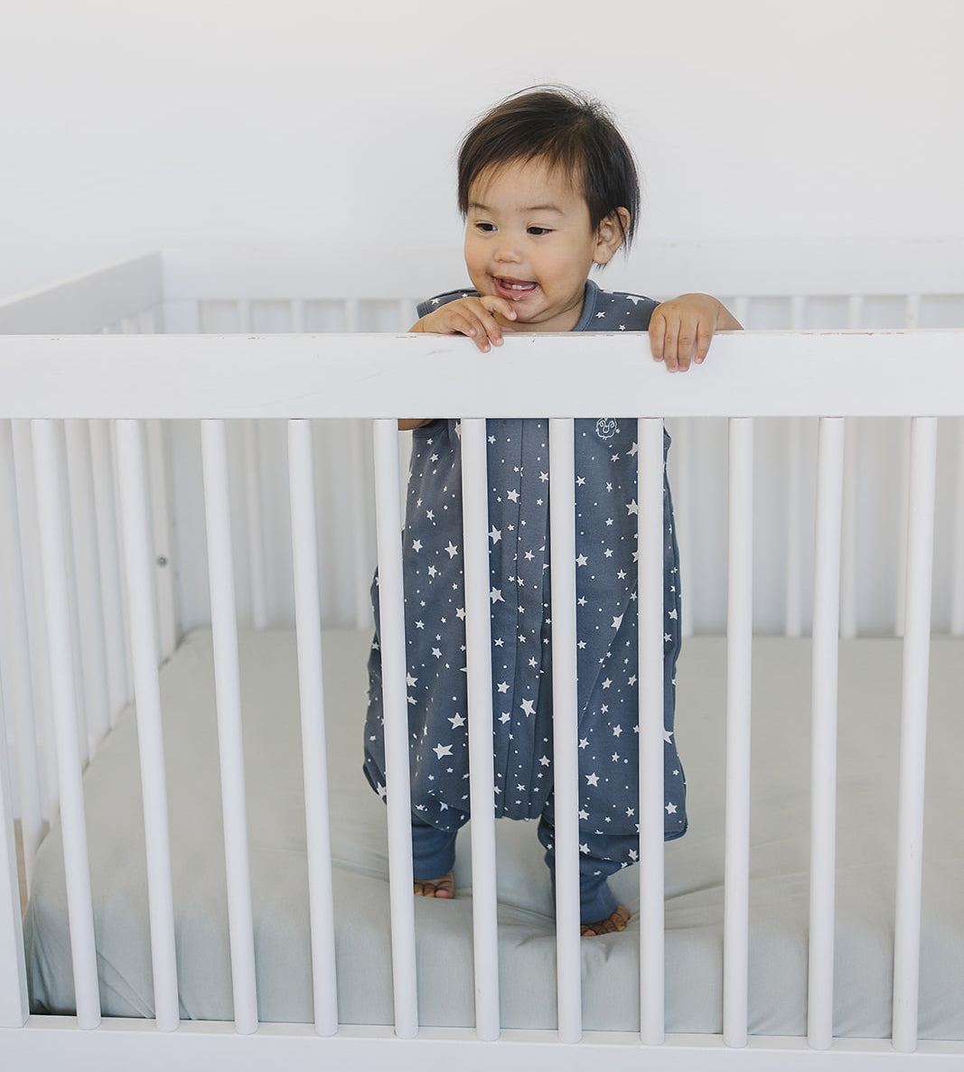 Alternative view of 4 Season® Baby Sleep Bag with Feet, Merino Wool & Organic Cotton, Star Gray