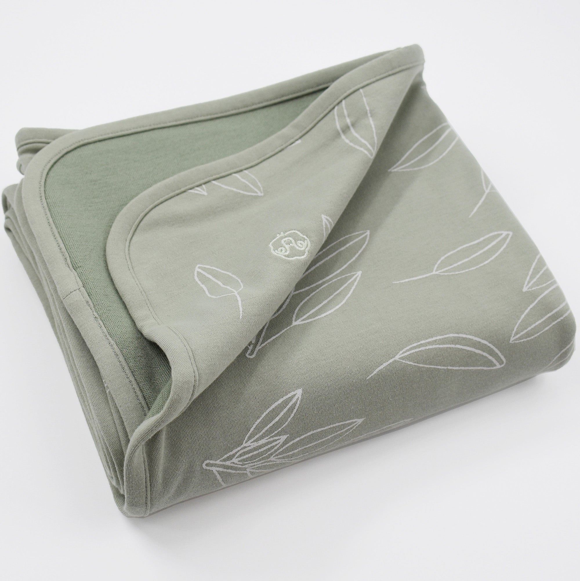 Alternative view of Toddler Blanket, 4 Season® Merino Wool & Organic Cotton, 52.5" x 40", Sage