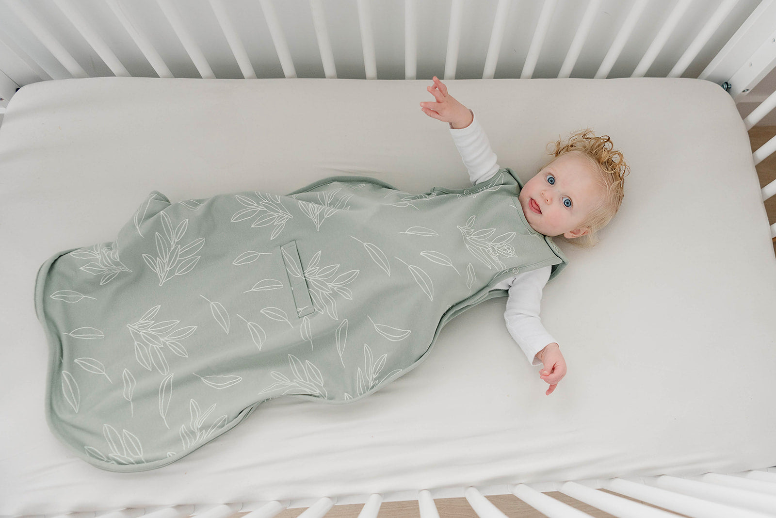 Alternative view of Imperfect 4 Season® Ultimate Baby Sleep Bag, Merino Wool & Organic Cotton, 2 Months - 2 Years, Sage