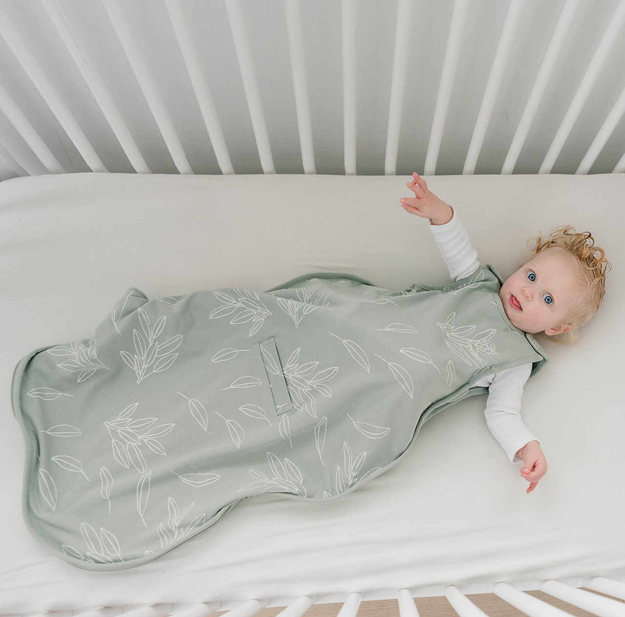Alternative view of 4 Season® Ultimate Baby Sleep Bag, Merino Wool & Organic Cotton, Sage