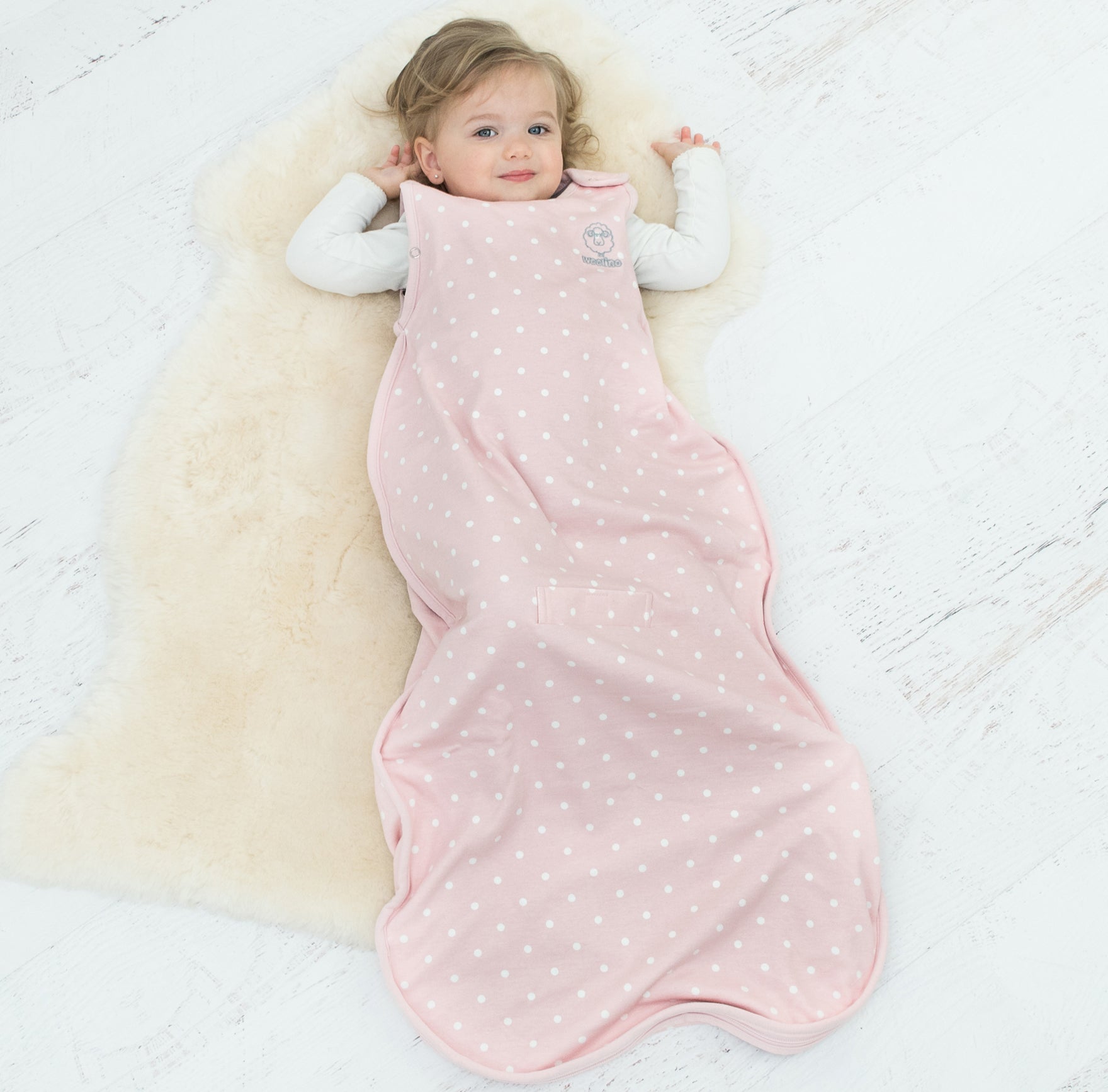 Alternative view of 4 Season® Ultimate Baby Sleep Bag, Merino Wool & Organic Cotton, Rose