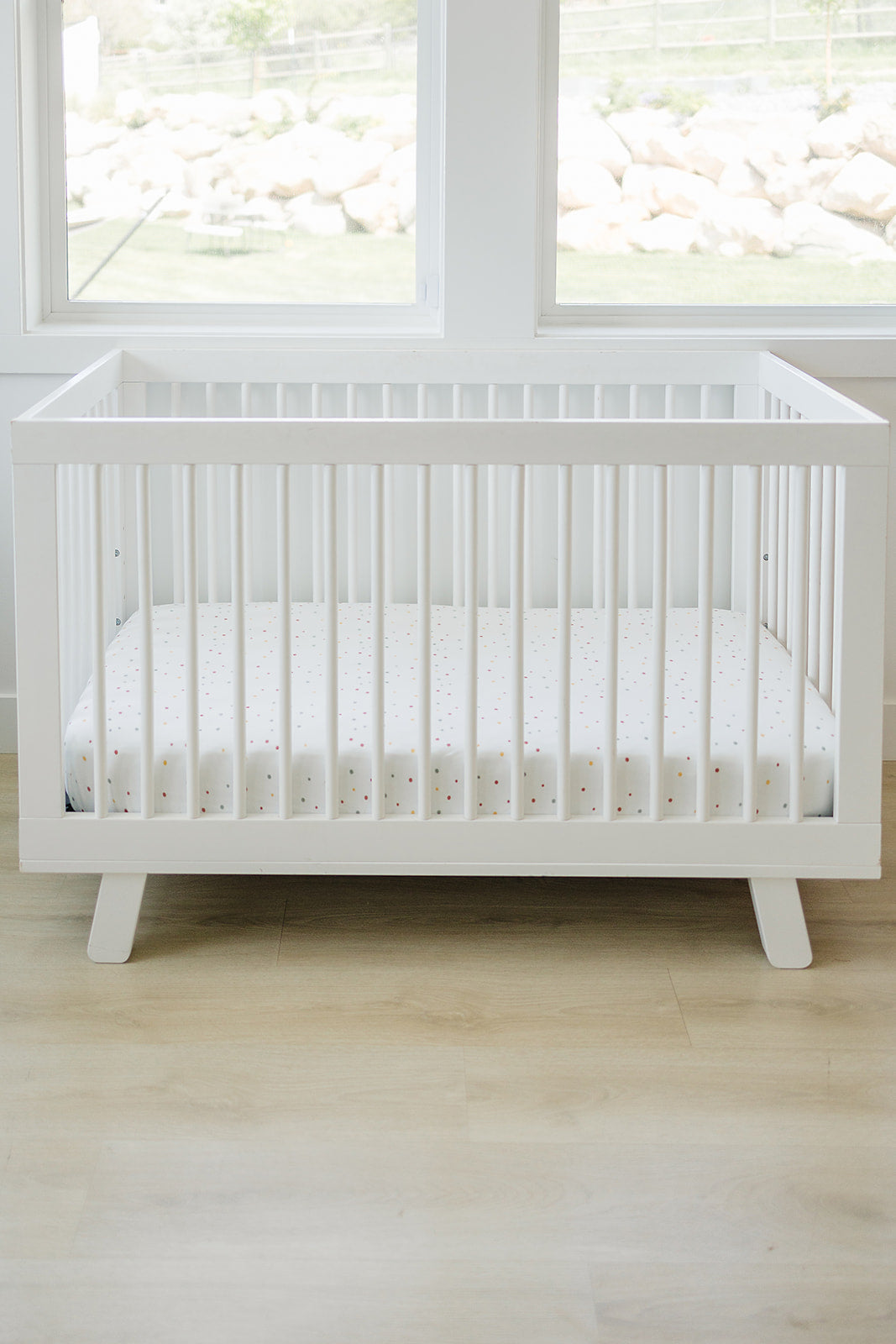Alternative view of Ecolino® Crib Sheet, 100% Organic Cotton, Dots