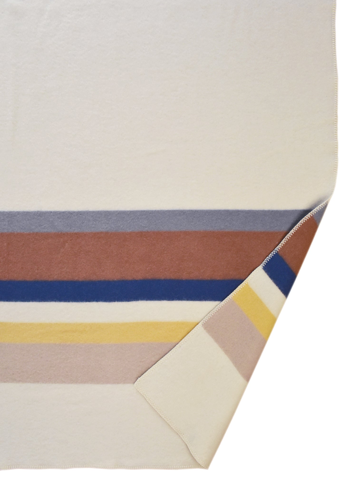 Alternative view of Wool Blanket, Cream Dunes