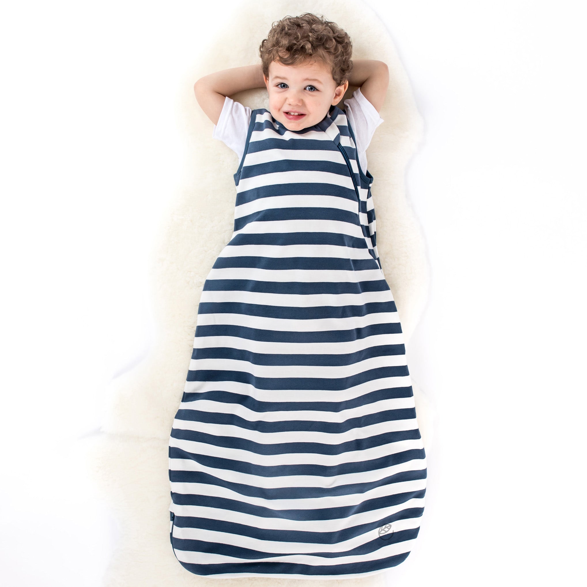 Alternative view of Ecolino® Organic Cotton Classic Baby Sleep Bag or Sack, Deep Blue